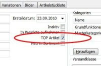 Als Top Artikel markiertes Produkt